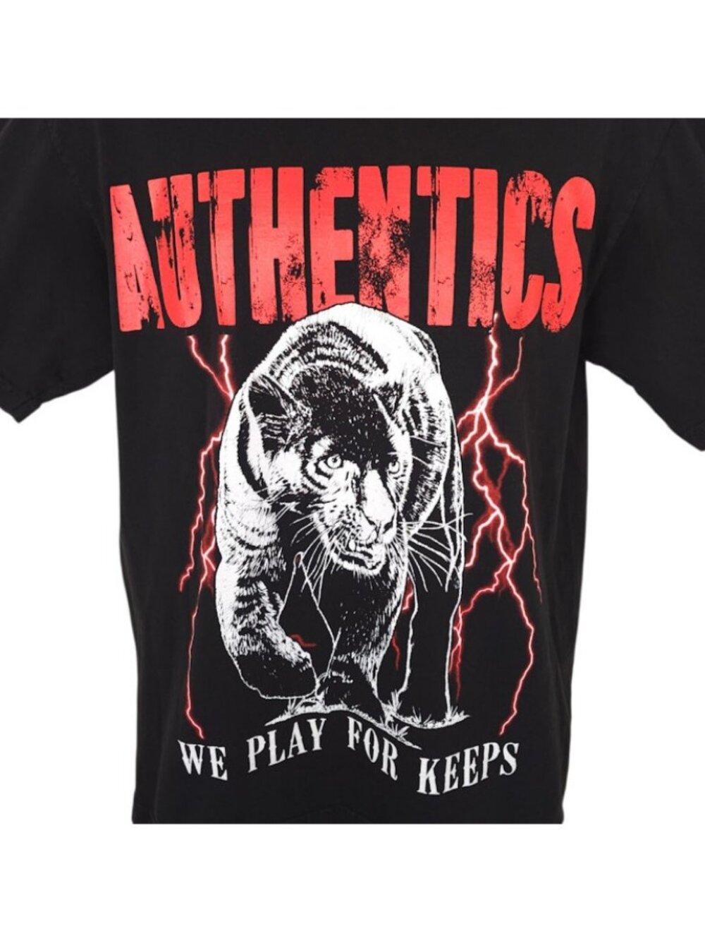Black Panther T Shirt Mens Size Small We Play For Keeps Authentics Lightning